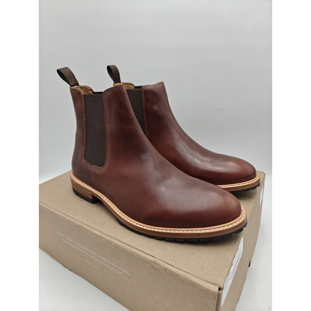 Nisolo Marco‎ Everyday Chelsea Boots Mens Size 10 Brown Leather Ankle Pull On